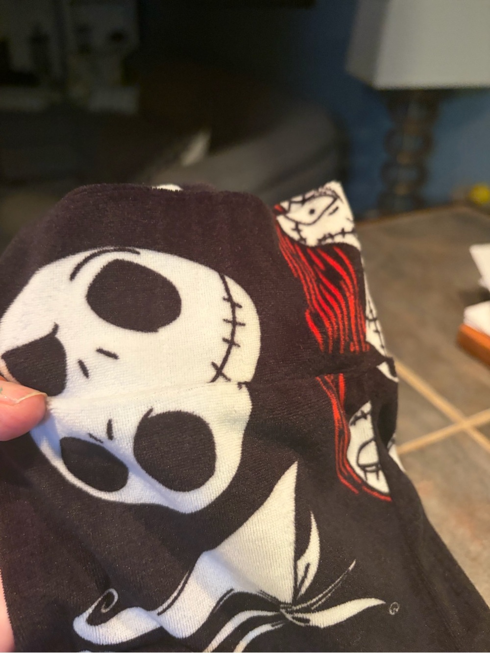 Disney The Nightmare Before Christmas Black Red White Character Pajama Joggers - Picture 5 of 5